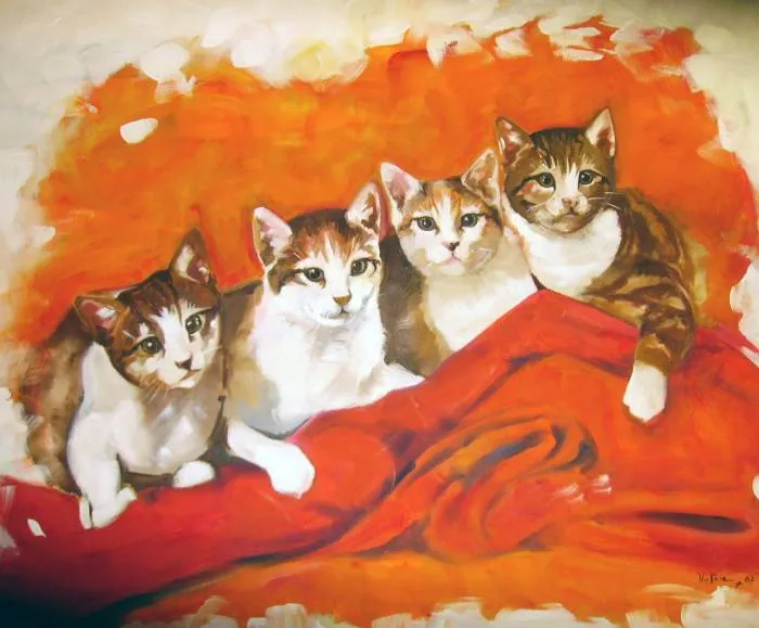 gatitos Maria Victoria Rodríguez Castillo - Artelista.com gatitos Maria Victoria Rodríguez Castillo - Artelista.com