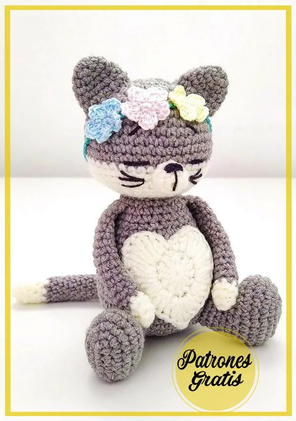 Gato amoroso Amigurumi PDF Patrón Gratis en Español - Amigurumistore.Com Gato amoroso Amigurumi PDF Patrón Gratis en Español - Amigurumistore.Com