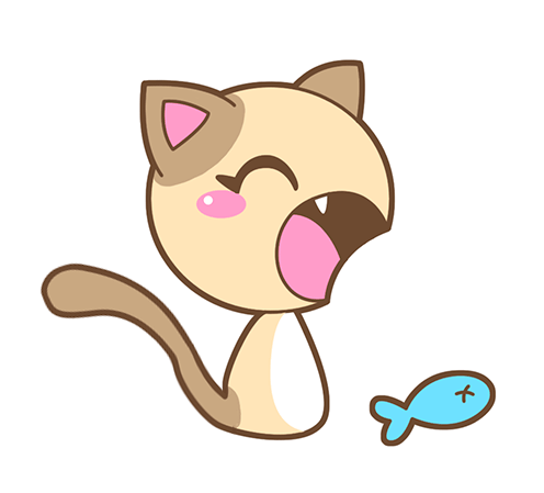 gato anime chibi con pescado by antonijose on DeviantArt