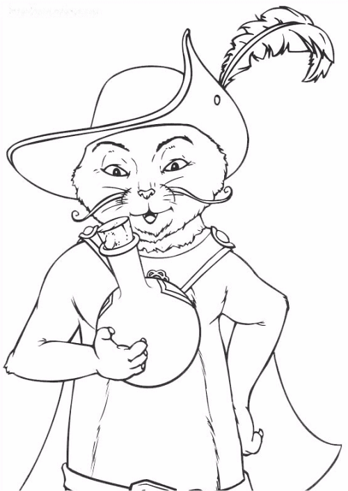 El Gato con Botas 2011 Dibujos para imprimir y Colorear Gratis El Gato con Botas 2011 Dibujos para imprimir y Colorear Gratis