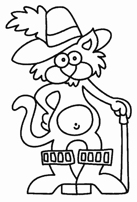 Dibujo del gato con botas - Imagui