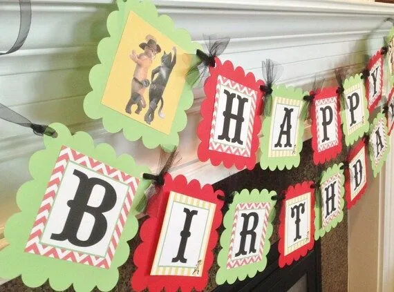 El gato con botas inspirado feliz cumpleaños por EmeraldCityPaperie El gato con botas inspirado feliz cumpleaños por EmeraldCityPaperie