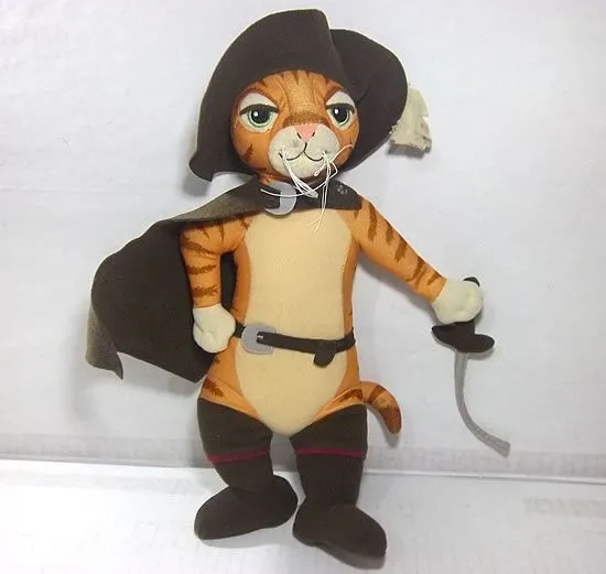 Peluche de gato con botas bebé - Imagui