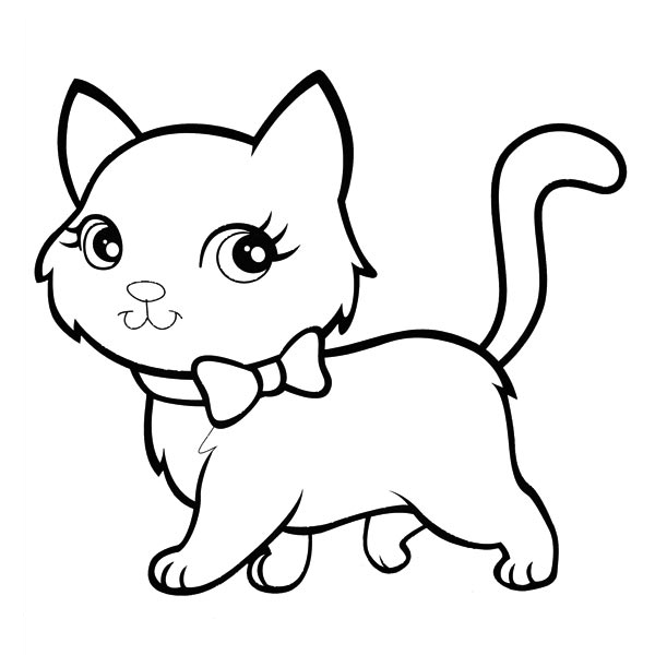 Figura de gatos para colorear - Imagui
