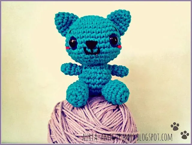 El gato que está, contento y azul... | Auria Amigurumis | PATRONES ...