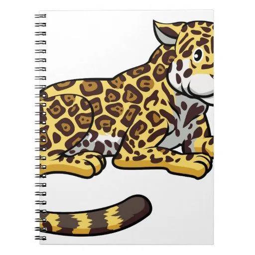 Gato de Jaguar del dibujo animado Cuaderno de Zazzle.