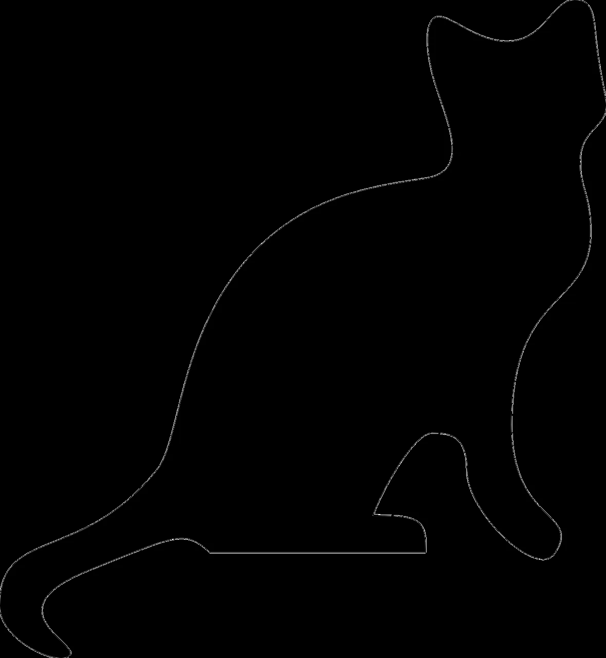 Gato Negro Silueta - Gráficos vectoriales gratis en Pixabay - Pixabay