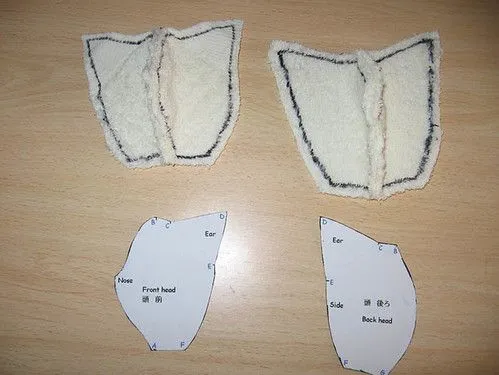 Molde para hacer peluche gato - Imagui