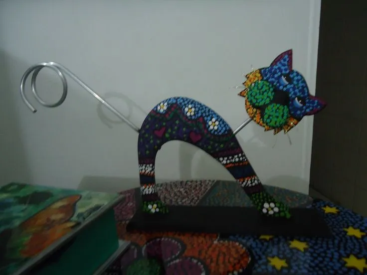 gato en puntillismo.. | puntillismo | Pinterest