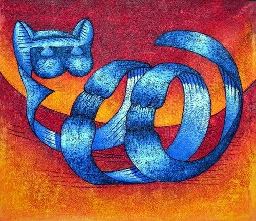 gato resumen lienzo de pintura al óleo al por mayor de alta ... gato resumen lienzo de pintura al óleo al por mayor de alta ...