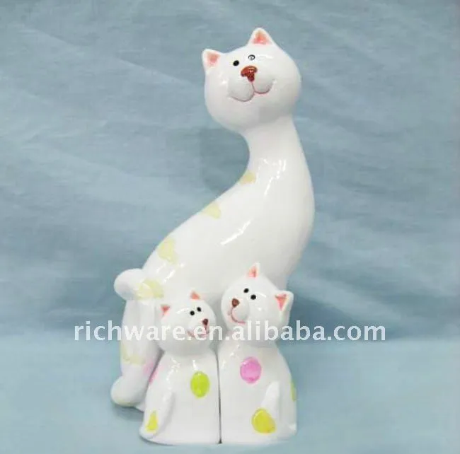 Gatos de cerámica decoración de la familia artículo-Otros Muebles ... Gatos de cerámica decoración de la familia artículo-Otros Muebles ...