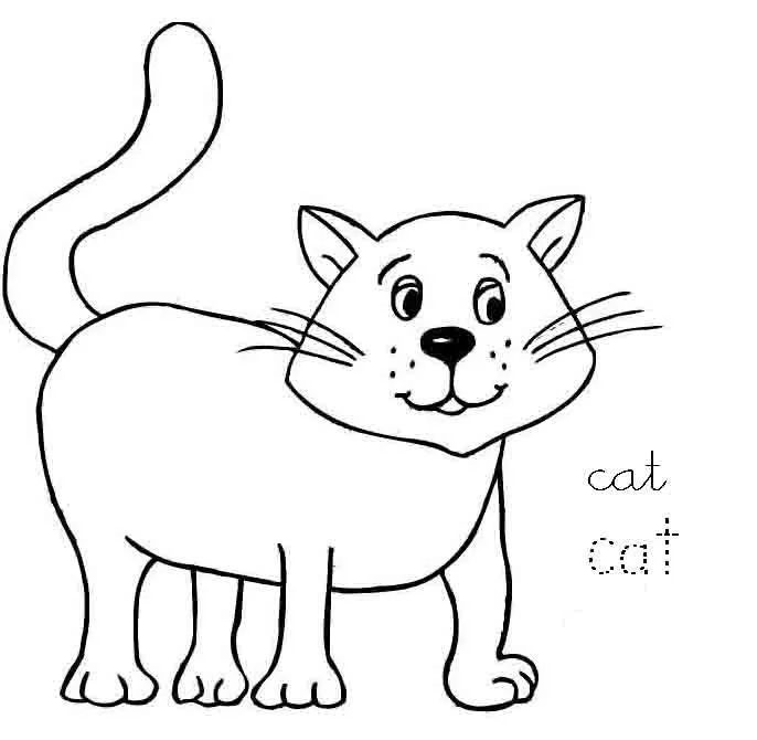 Gatos para colorear - Imagui