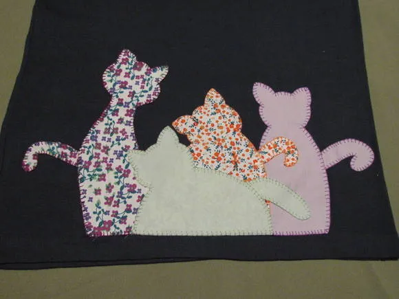 Gatos de patchwork CAMISETAS - Imagui