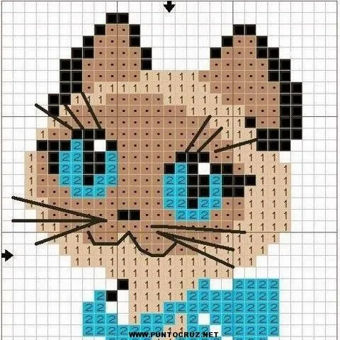 Gatos | Punto de cruz - Colección de patrones punto de cruz gratis. Gatos | Punto de cruz - Colección de patrones punto de cruz gratis.