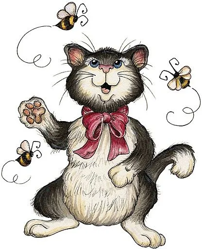 Gatos tiernos CARICATURA - Imagui