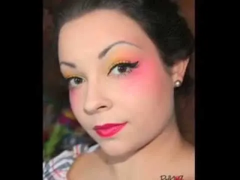 geisha tutorial look (especial carnaval) - YouTube