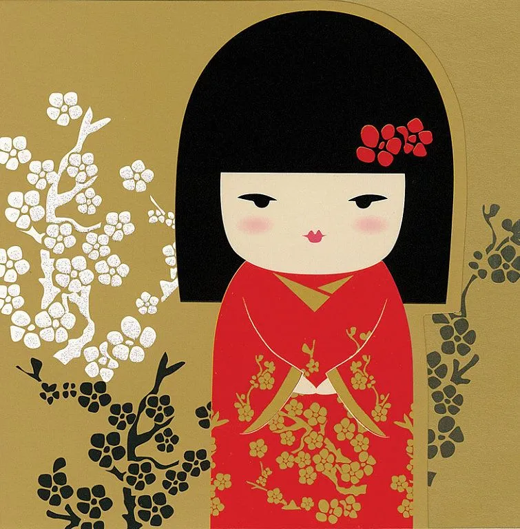 geishas en punto de cruz | Aprender manualidades es facilisimo.