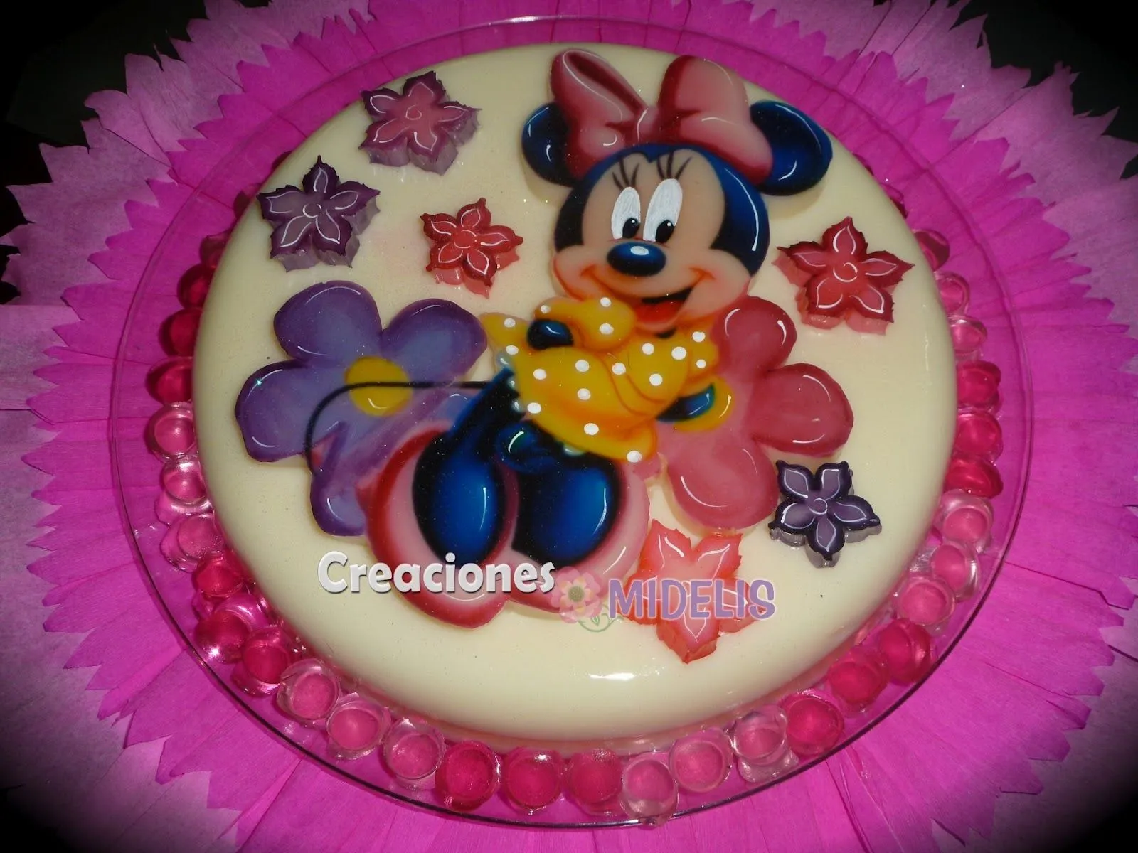 Gelatina decoradas de Minnie bebé - Imagui