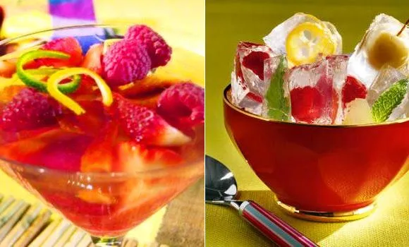 Gelatina con frutas: en copa o en cubos, ideal para estas fiestas ... Gelatina con frutas: en copa o en cubos, ideal para estas fiestas ...
