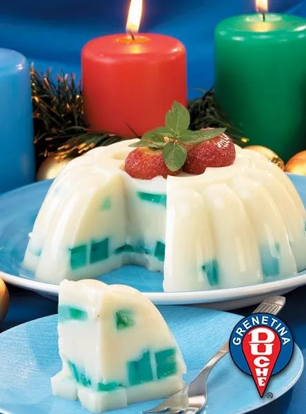 gelatina de mosaico con leche condensada - www.trasnochar.comeze.com