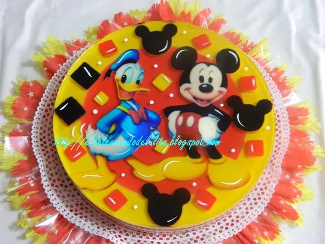 Gelatina con motivo de Mickey - Imagui