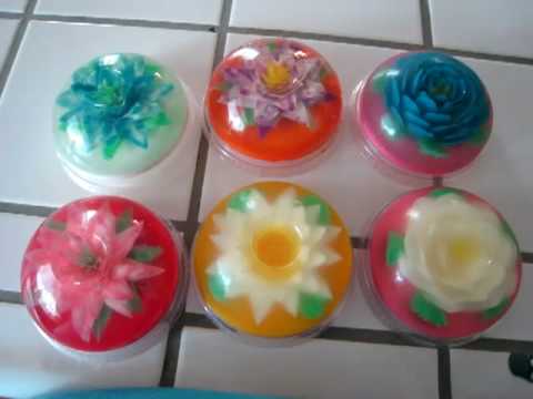 gelatinas 3d (gelatinas encapsuladas) (gelatinas florales) - YouTube