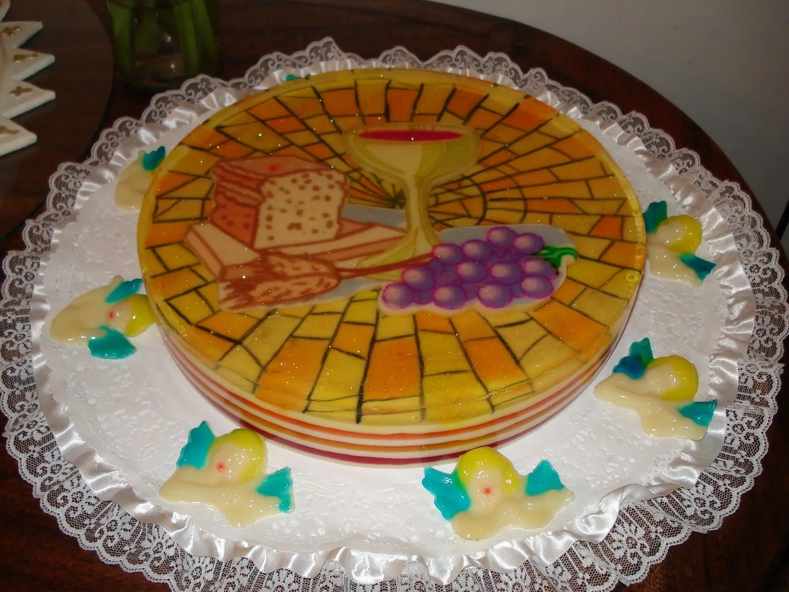 Gelatinas de la Primera Comunión decoradas - Imagui