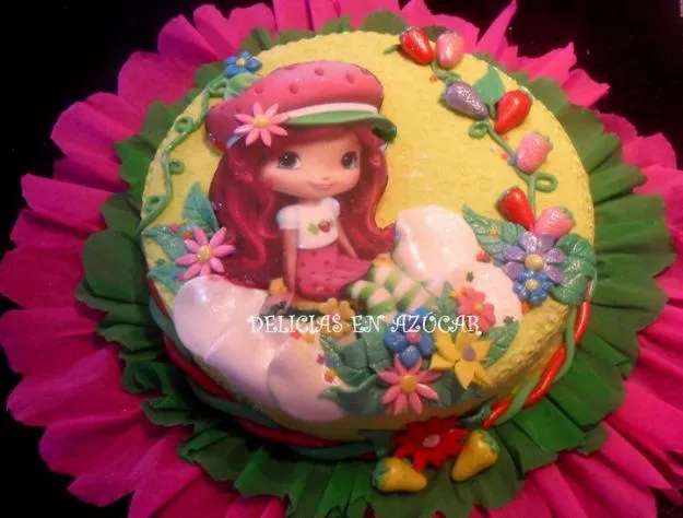 Decoración de tortas con frutillita - Imagui