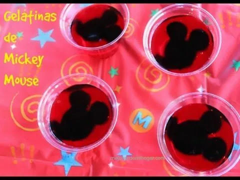 Gelatinas de Mickey Mouse Idea fácil para Fiestas - YouTube