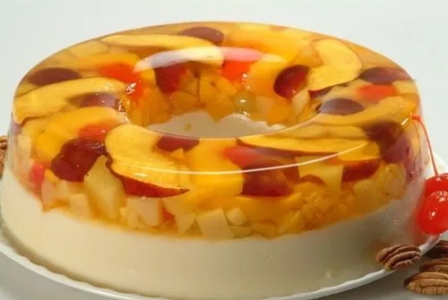 Gelatina de leche con frutas | Desserts | Pinterest | Postres ... Gelatina de leche con frutas | Desserts | Pinterest | Postres ...