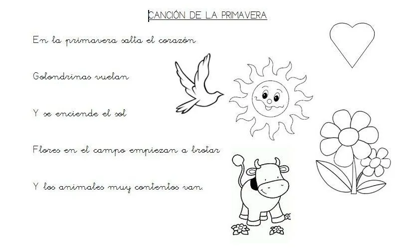 Geli Cano. Recursos para Educación Infantil.: CANCIÓN DE LA PRIMAVERA Geli Cano. Recursos para Educación Infantil.: CANCIÓN DE LA PRIMAVERA