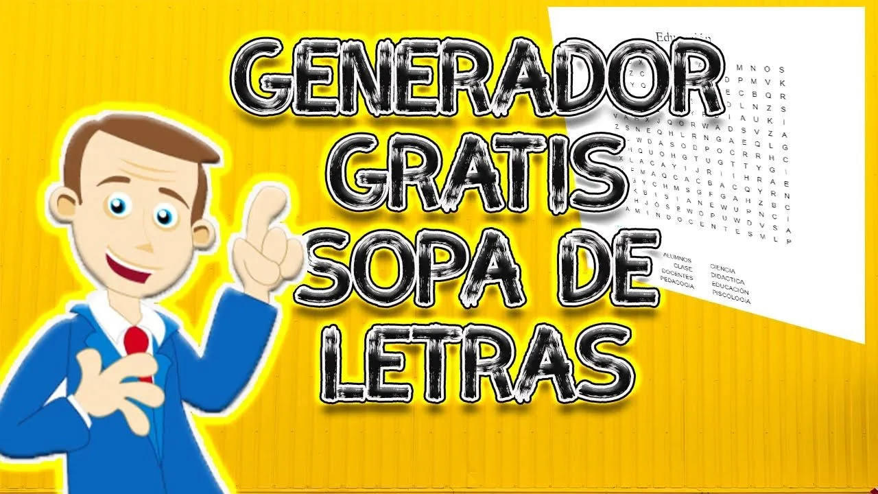 Generador de sopas de letras gratis 2020 - YouTube Generador de sopas de letras gratis 2020 - YouTube