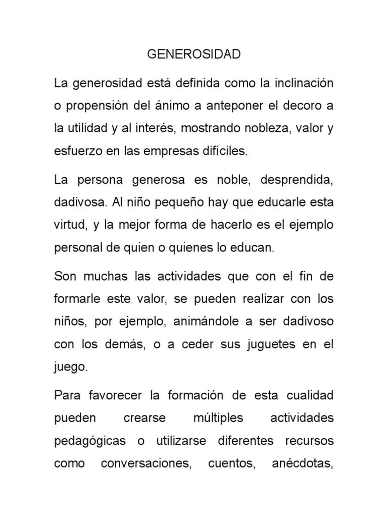Generosidad | PDF | Juguetes