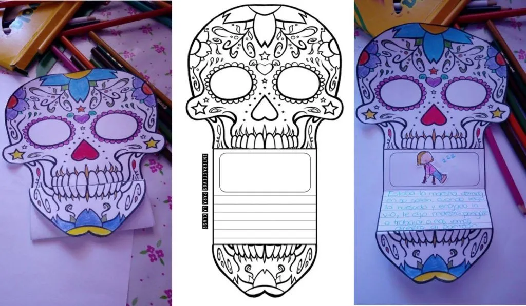 Genial calavera interactiva de día muertos | Educación Primaria