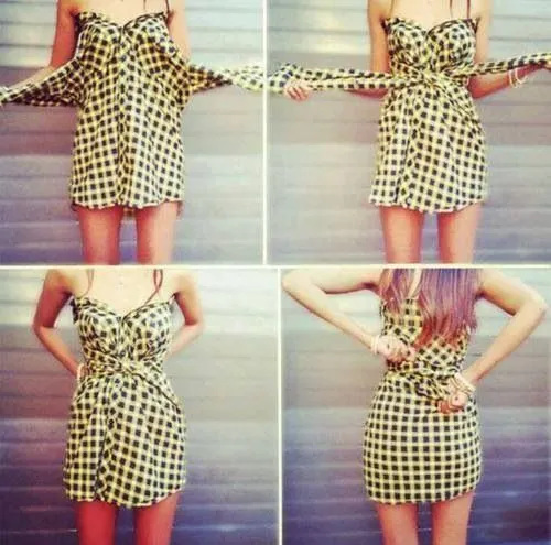 TudecidesTueliges: Vestidos con poleras de hombres