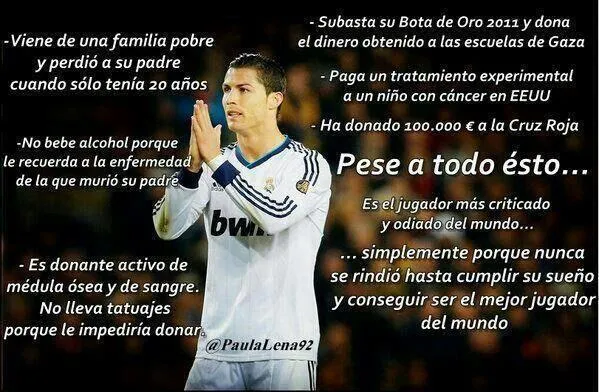 GENIO CULTURAL. on Twitter: "Lo que no sabias que Cristiano ... GENIO CULTURAL. on Twitter: "Lo que no sabias que Cristiano ...