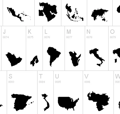GeoBats, una tipografía geográfica | CosasSencillas. GeoBats, una tipografía geográfica | CosasSencillas.