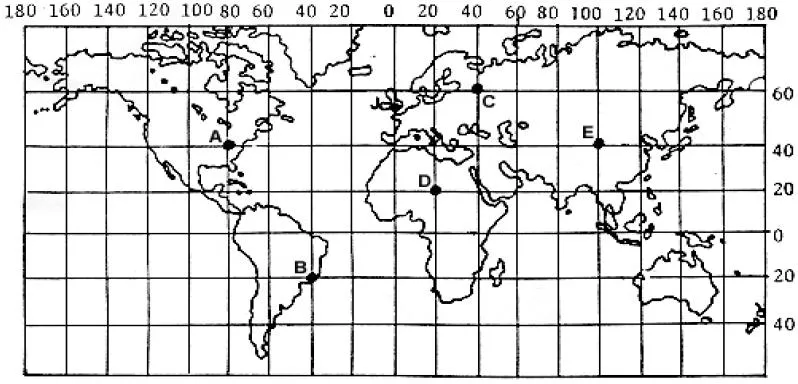 Planisferio mudo con coordenadas - Imagui