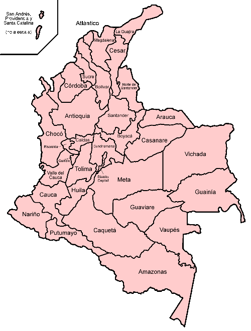 Croquis de colombia con sus departamentos y capitales - Imagui Croquis de colombia con sus departamentos y capitales - Imagui