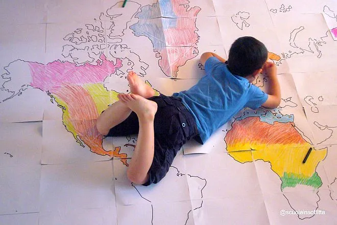 Geografia per bambini: giocare con il planisfero | Mamma Felice Geografia per bambini: giocare con il planisfero | Mamma Felice