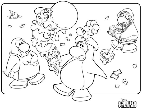 Nueva imagen para colorear | Club Penguin Extreme Emotion | Trucos ...