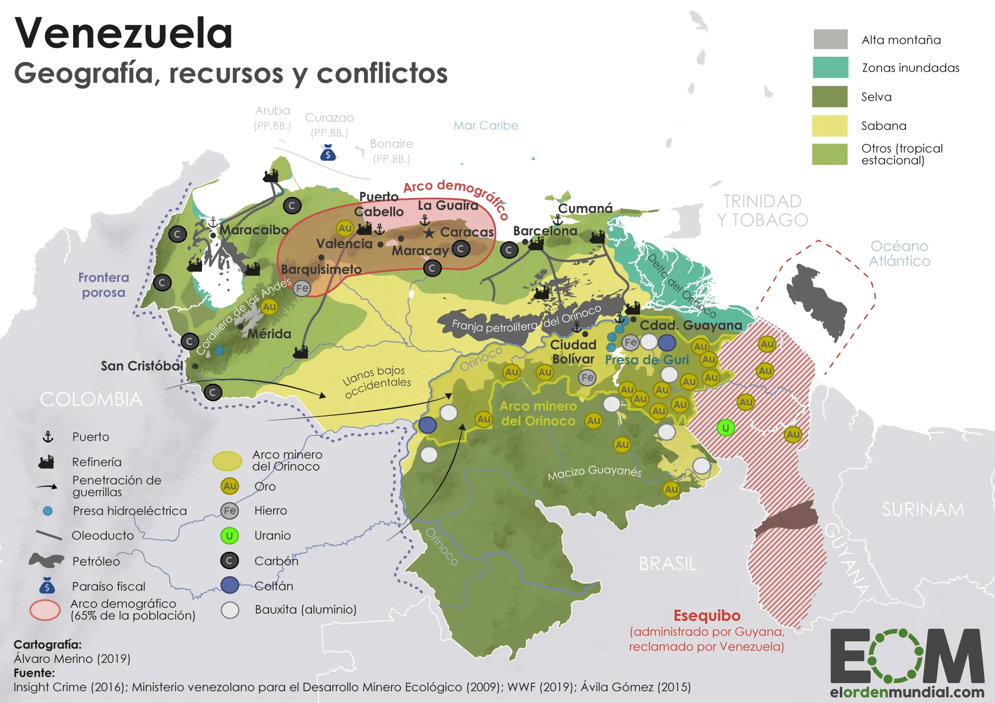 La geopolítica de Venezuela - Mapas de El Orden Mundial - EOM La geopolítica de Venezuela - Mapas de El Orden Mundial - EOM