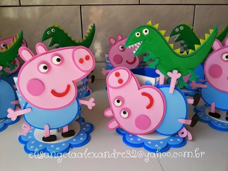 George Pig | centros de mesa y dulceros | Pinterest | George Pig ...