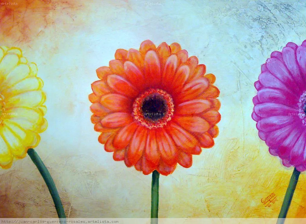 Gerberas Juan Carlos Guerrero Rosales - Artelista.