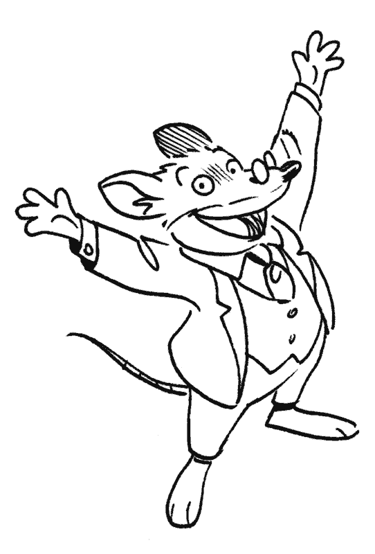 Geronimo Stilton - Dibujos para imprimir y colorear Geronimo Stilton - Dibujos para imprimir y colorear