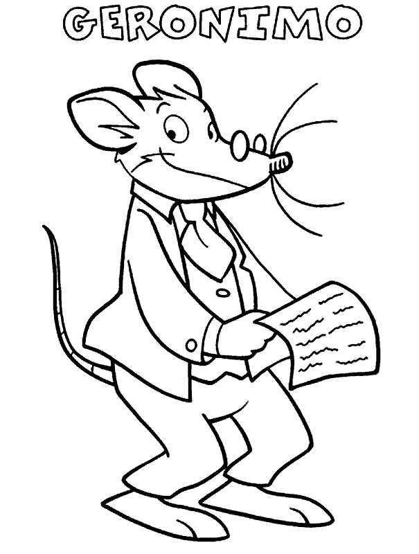 Geronimo Stilton - Dibujos para imprimir y colorear Geronimo Stilton - Dibujos para imprimir y colorear