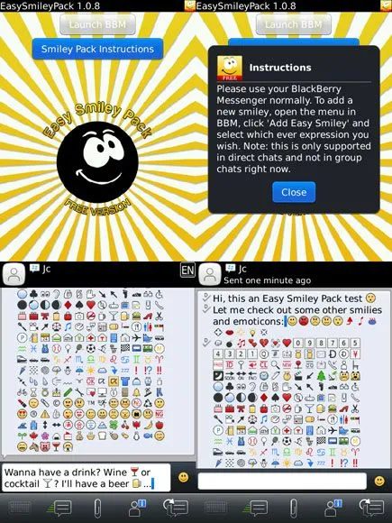 Get more BBM emoticons with Easy Smiley Pack for BBM | CrackBerry. Get more BBM emoticons with Easy Smiley Pack for BBM | CrackBerry.