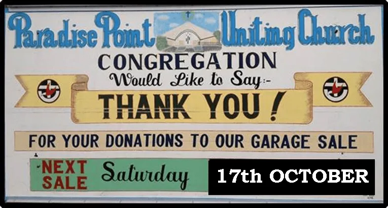 Giant Garage Sale | Paradise Point Uniting Church Giant Garage Sale | Paradise Point Uniting Church