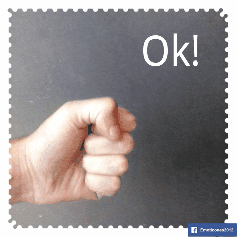 Gif animado de Ok! - Emoticones 2012
