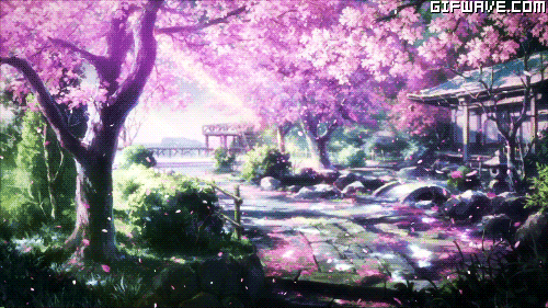 Gif animado paisaje IMadeThis anime paisaje cerezos flores ... Gif animado paisaje IMadeThis anime paisaje cerezos flores ...